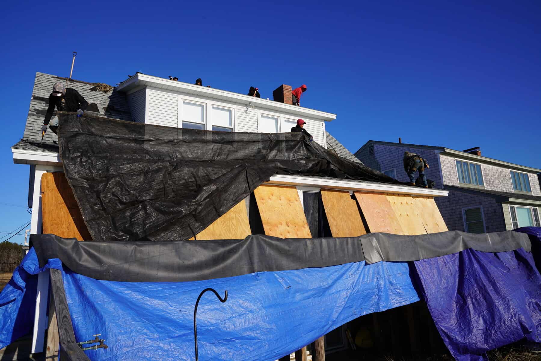 Storm-Damaged Gutters